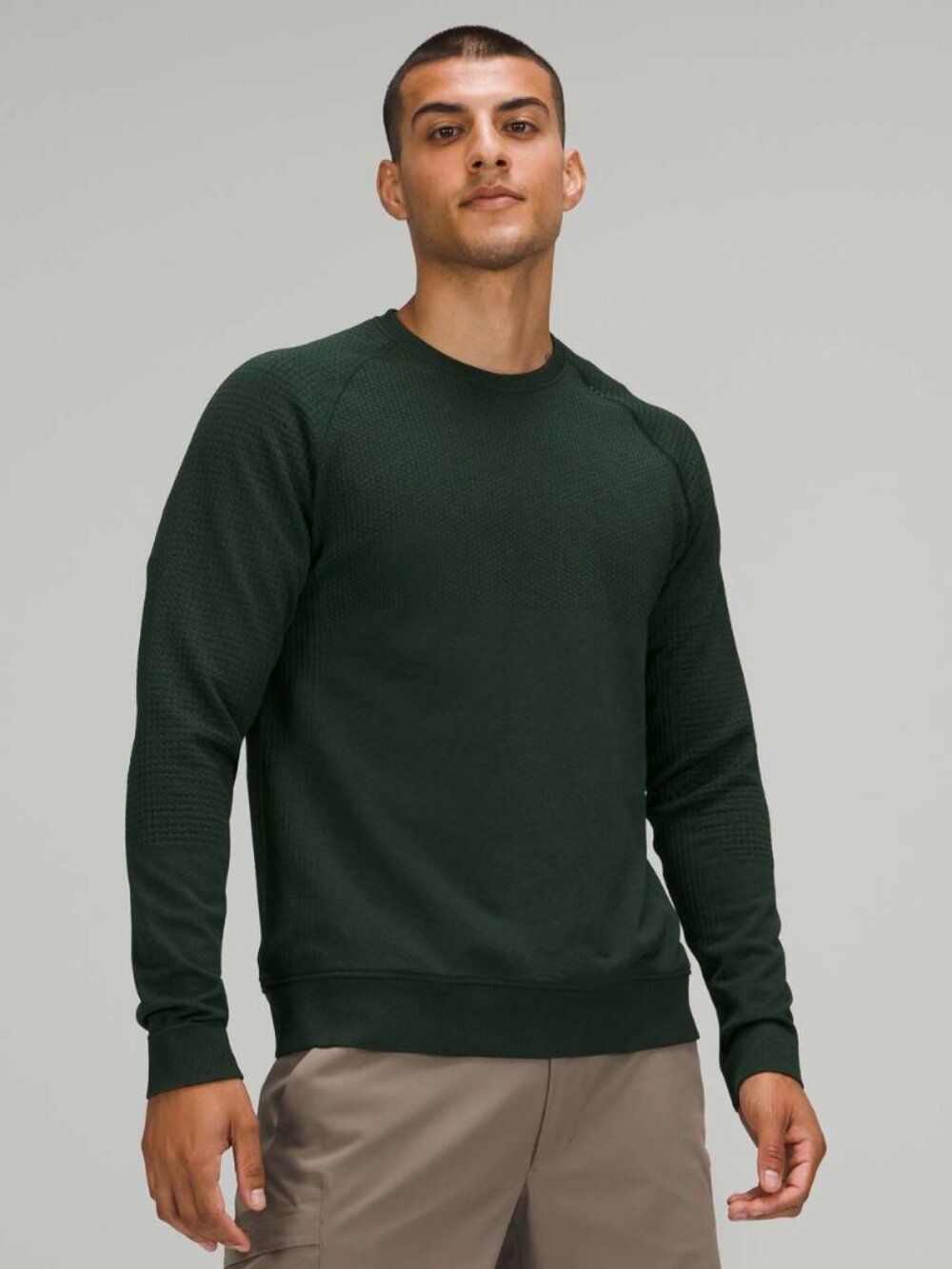 Lululemon Men's Engineered Warmth Merino Wool Thermal in Rainforest Green-XXL